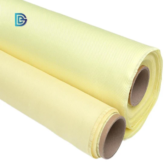 Fábrica de China 60GSM tela de aramida Kevlar 200d 60g 15X15 tela cruzada lisa a prueba de balas Kevlar