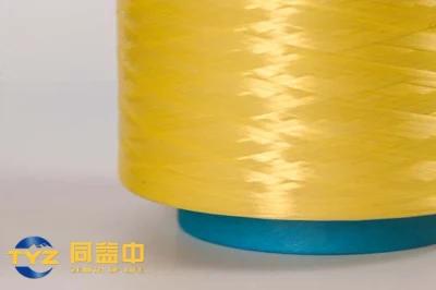 Fibra amarilla de polietileno de ultra alto peso molecular (UHMWPE) 100d